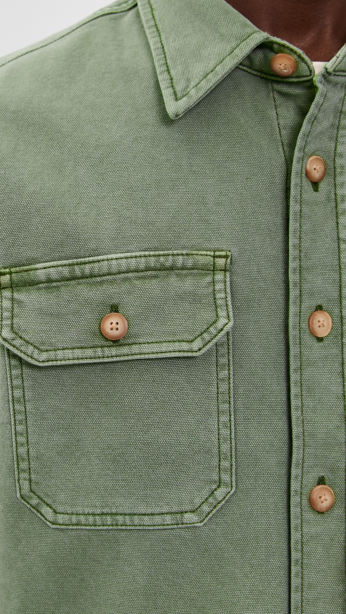 Sunwashed CPO Shirt Jacket Aspen Olive 