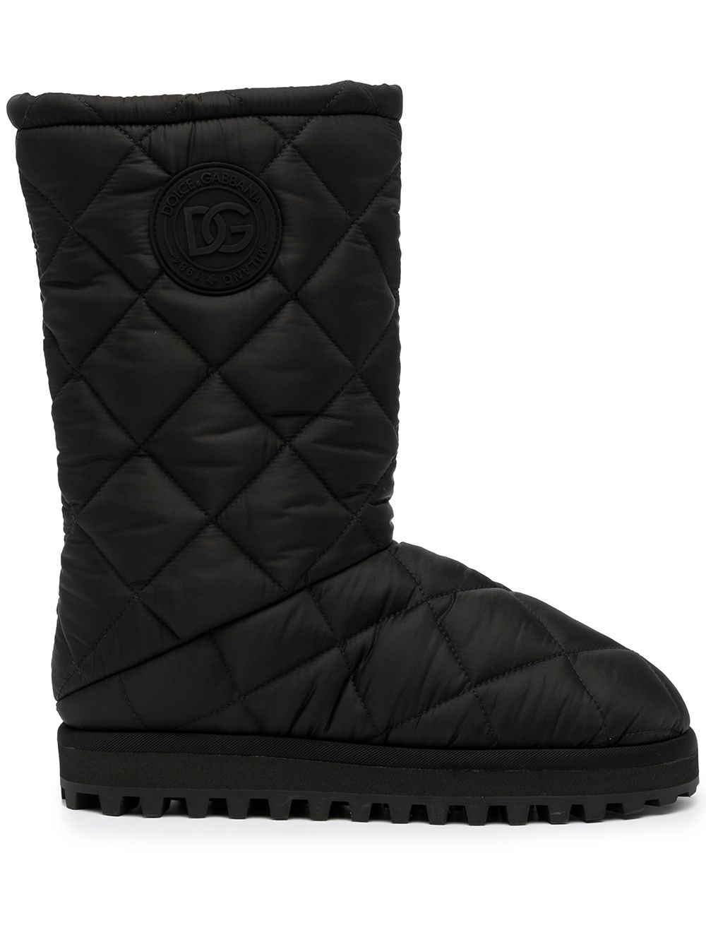 Quilted snow boots - Black