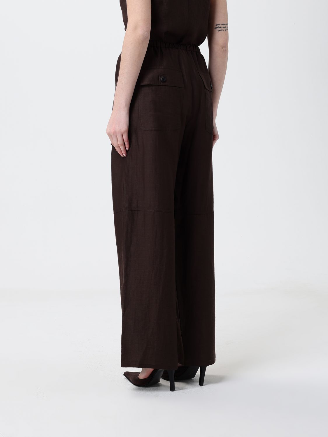 Pants Woman color Brown