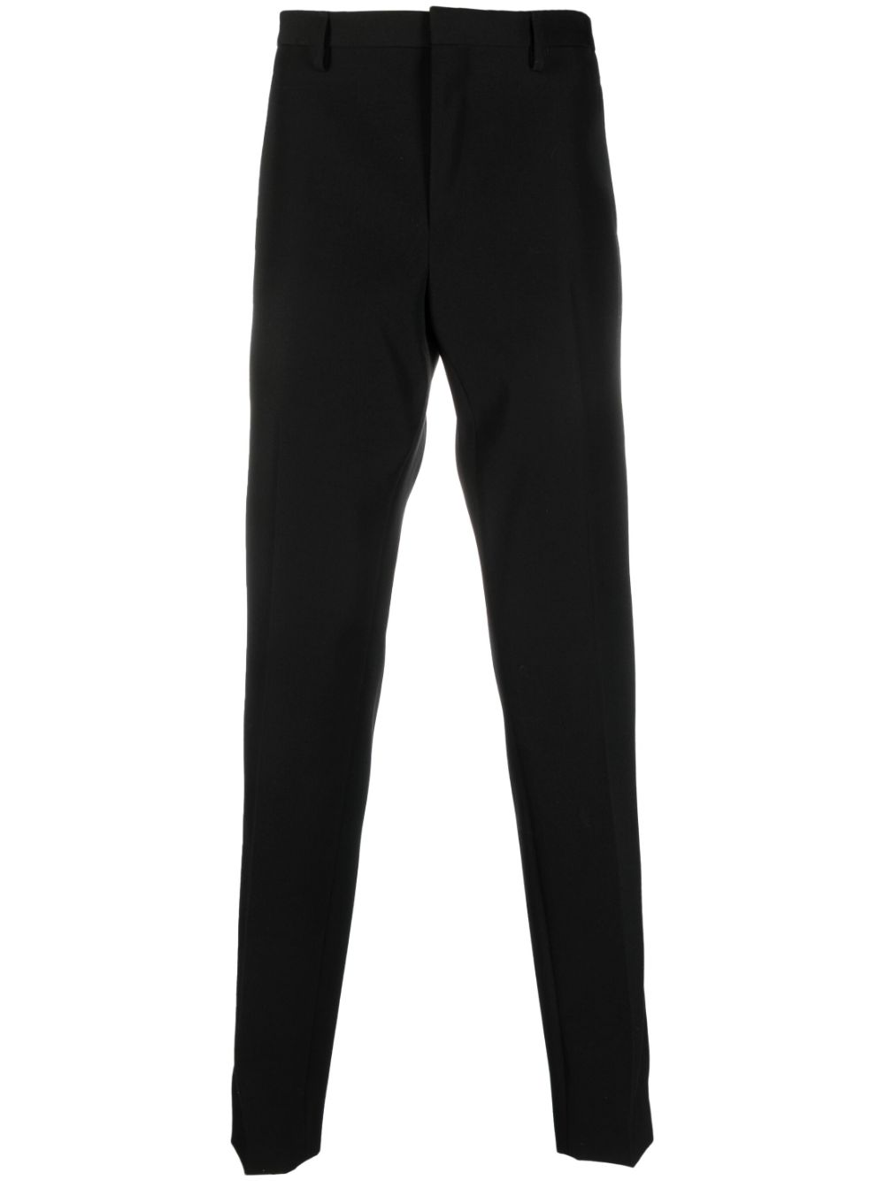 Virgin wool tailored trousers - Black