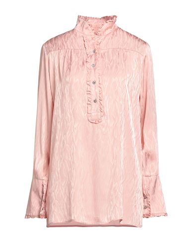 Woman Top Pink Size 6 Acetate, Silk