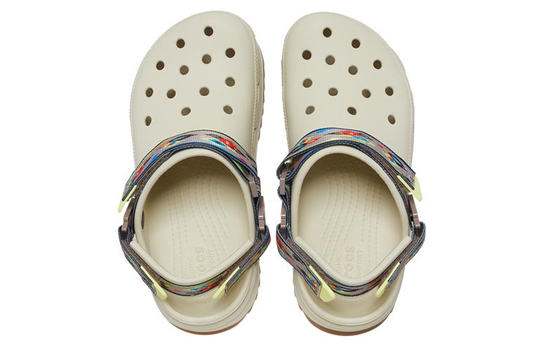 Classic Hiker Ikat Clogs 'White Tan'