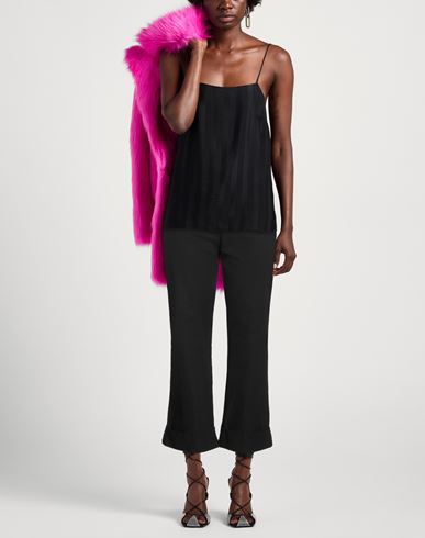 Woman Pants Black Size 8 Cotton, Elastane
