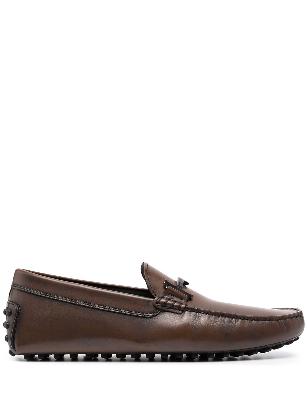 Double T-Bar Gommino driving shoes - Brown