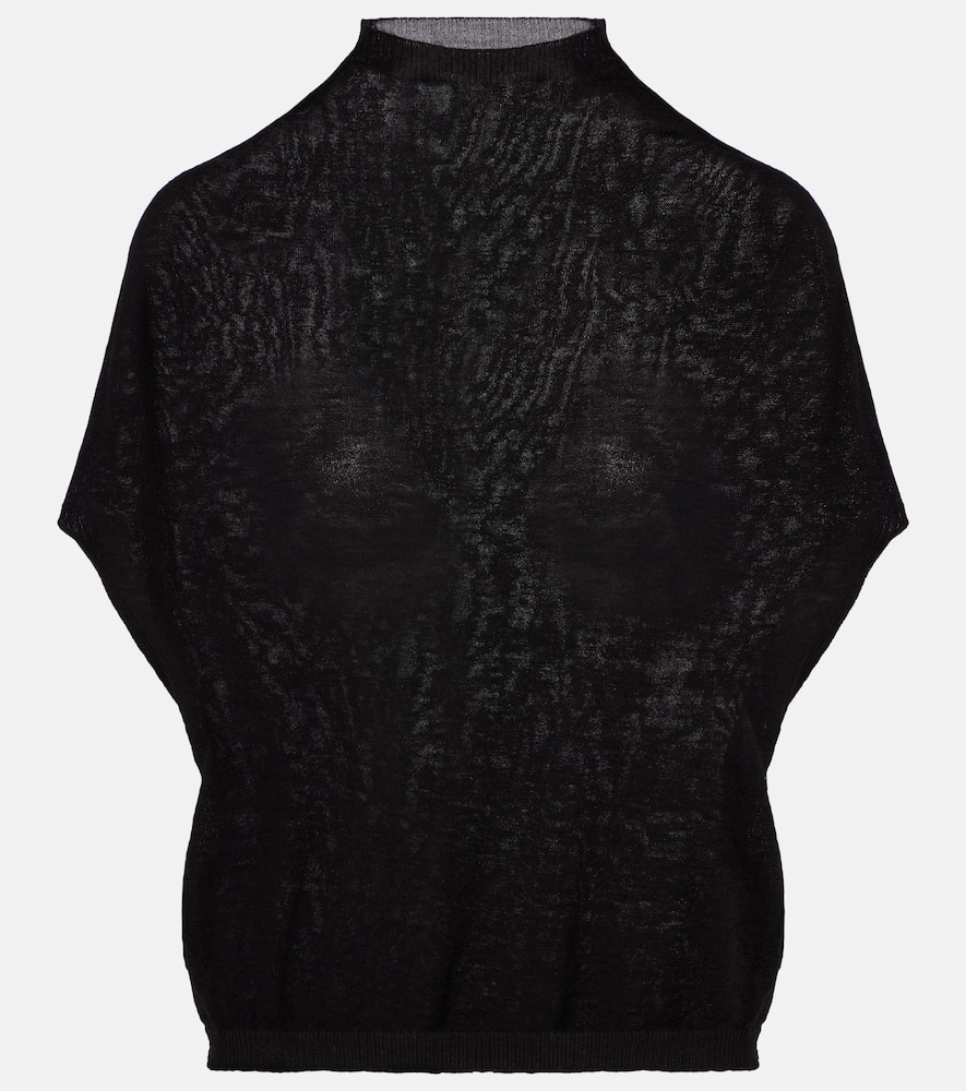 Wool turtleneck top