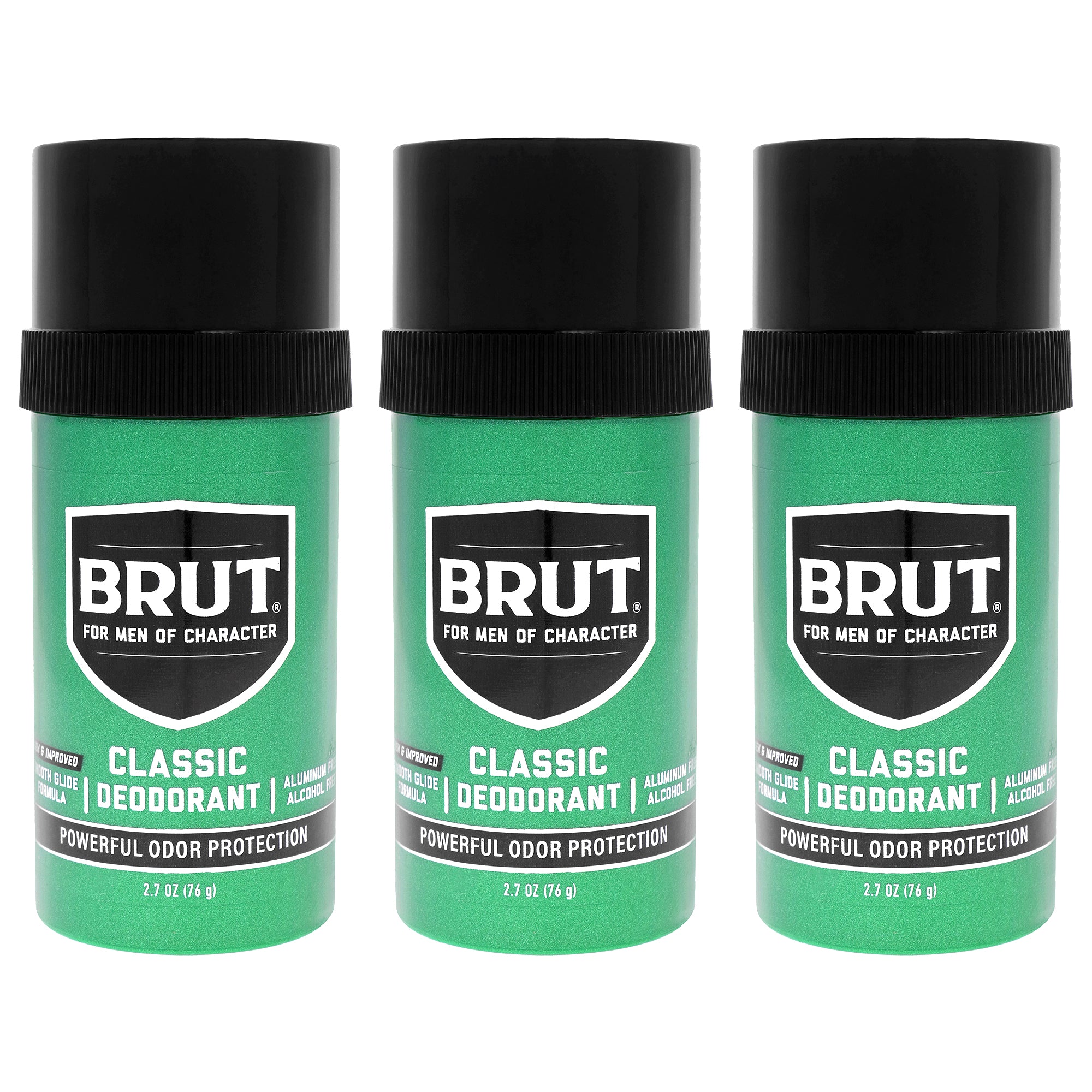 Brut by for Men - 2.5 oz Deodorant Stick - Pack of 3