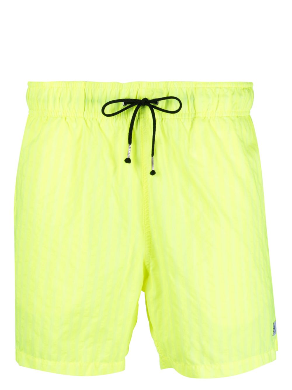 Stripe-print swim shorts - Yellow