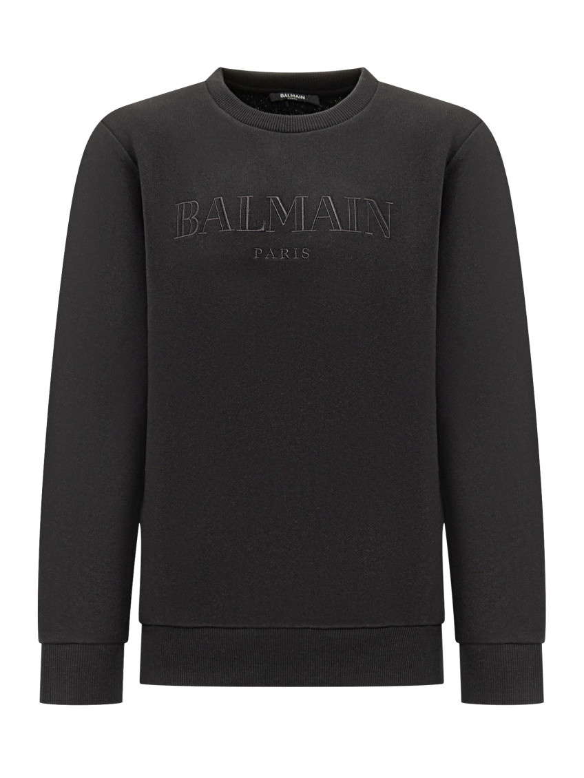 Kids Black Logo Sweatshirt