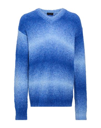 Man Sweater Light blue Size 46 Baby alpaca wool, Nylon