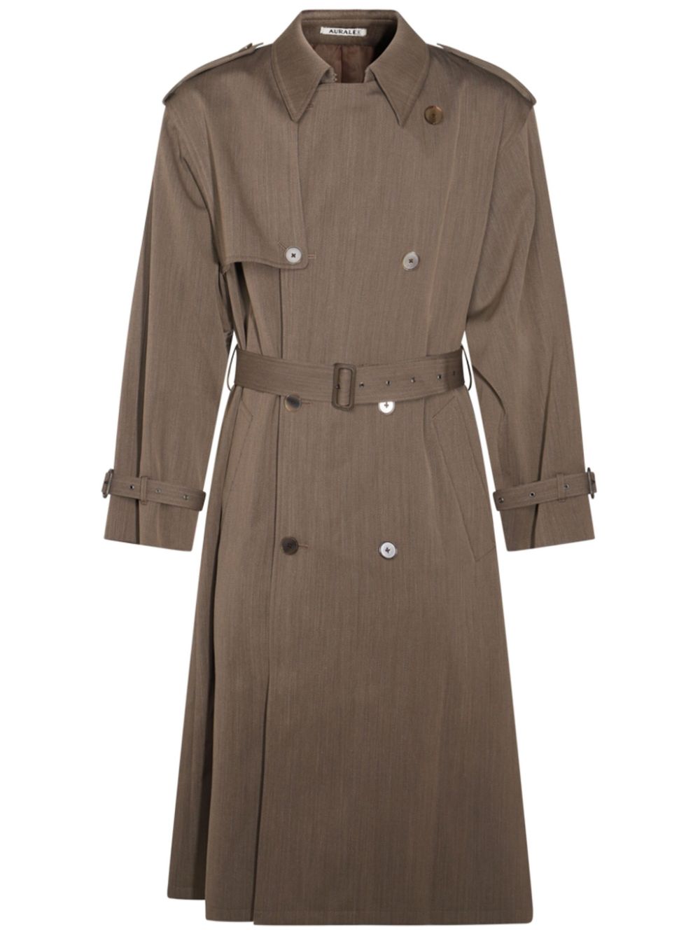 Wool trench coat - Brown