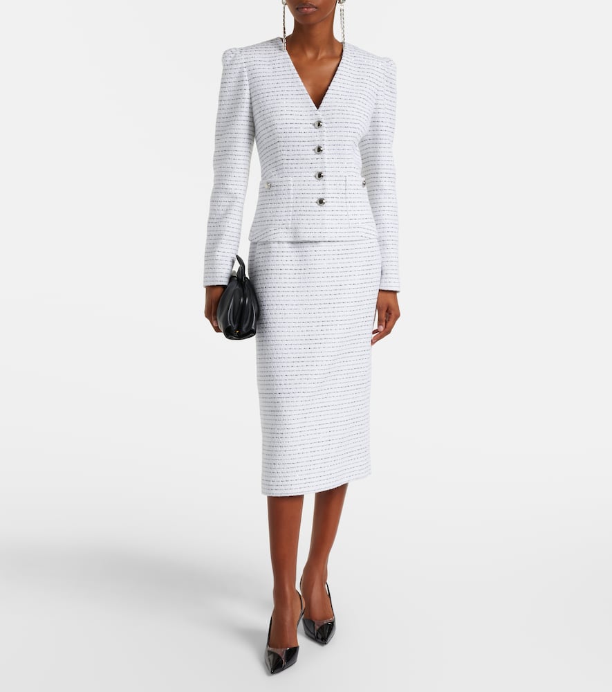 Striped tweed jacket