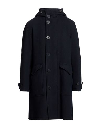 Man Coat Midnight blue Size 40 Wool, Polyamide