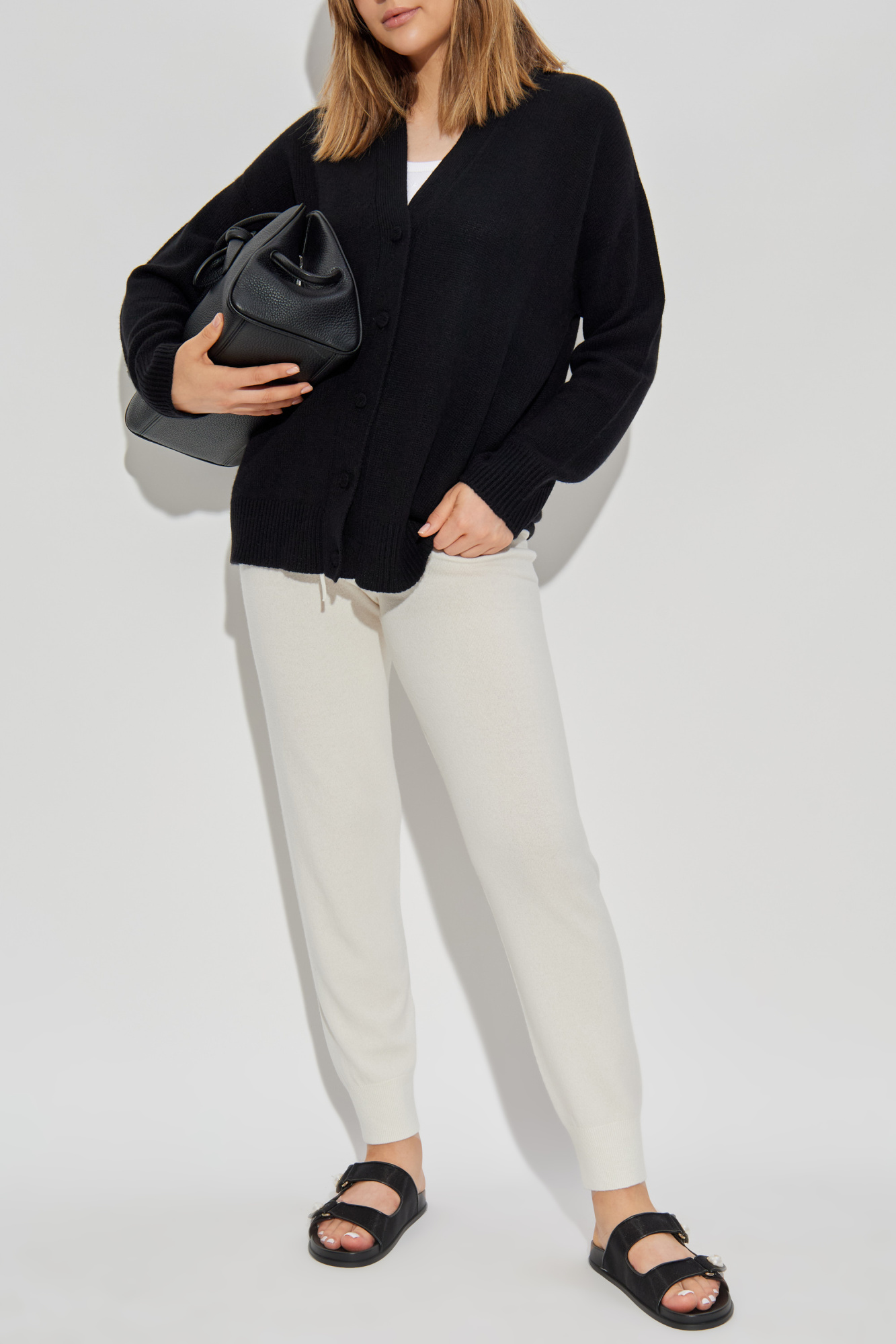 Wool Cardigan, Women's, Black