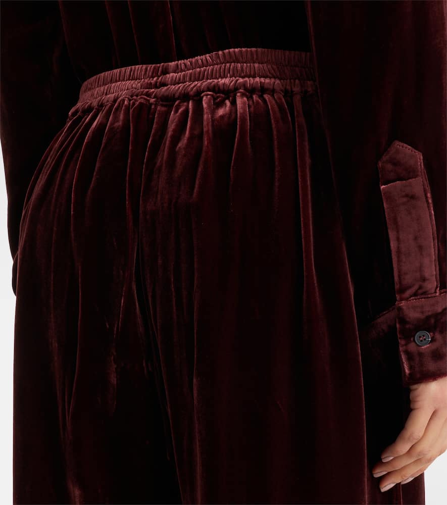 London velvet pajama pants