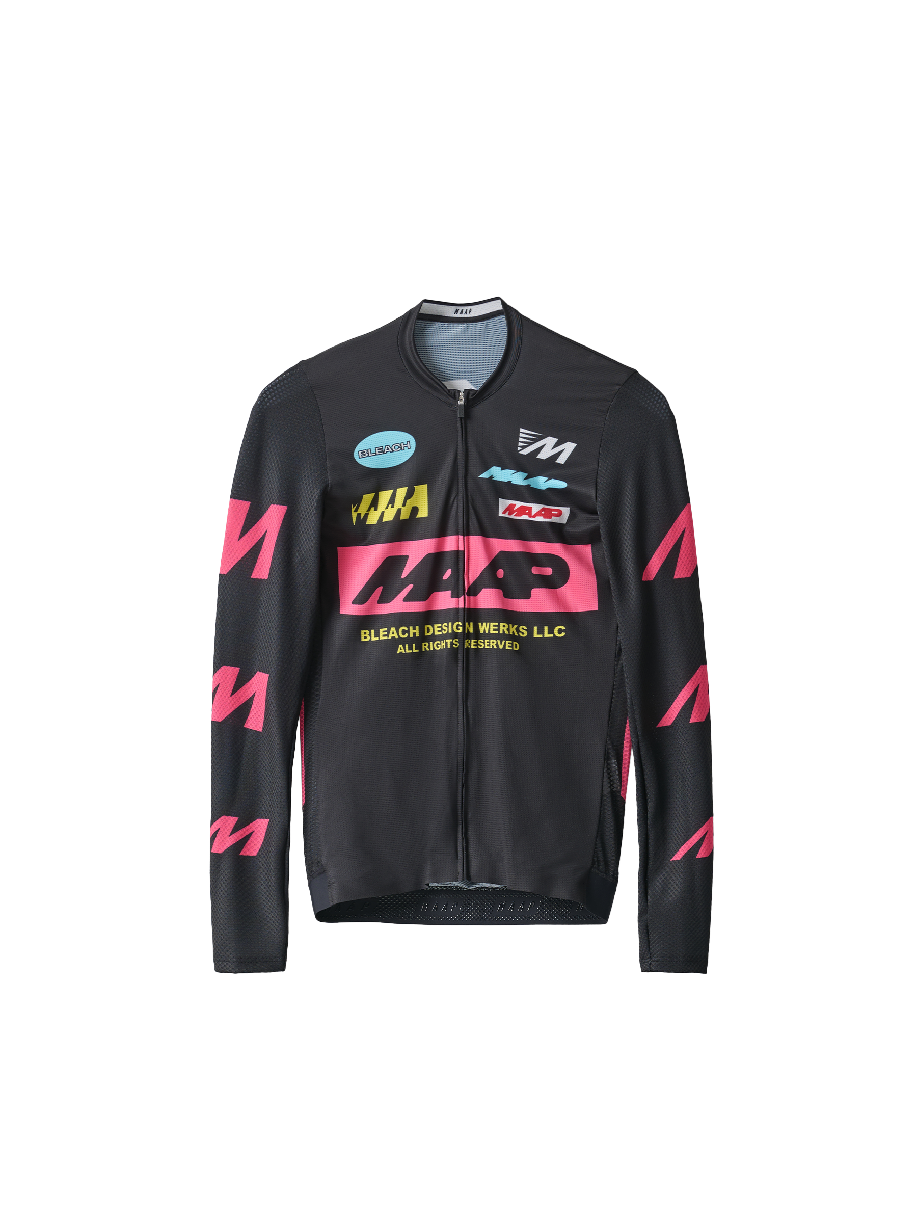 X Bleach Pro Air LS Jersey, Black/Chrome / XXL