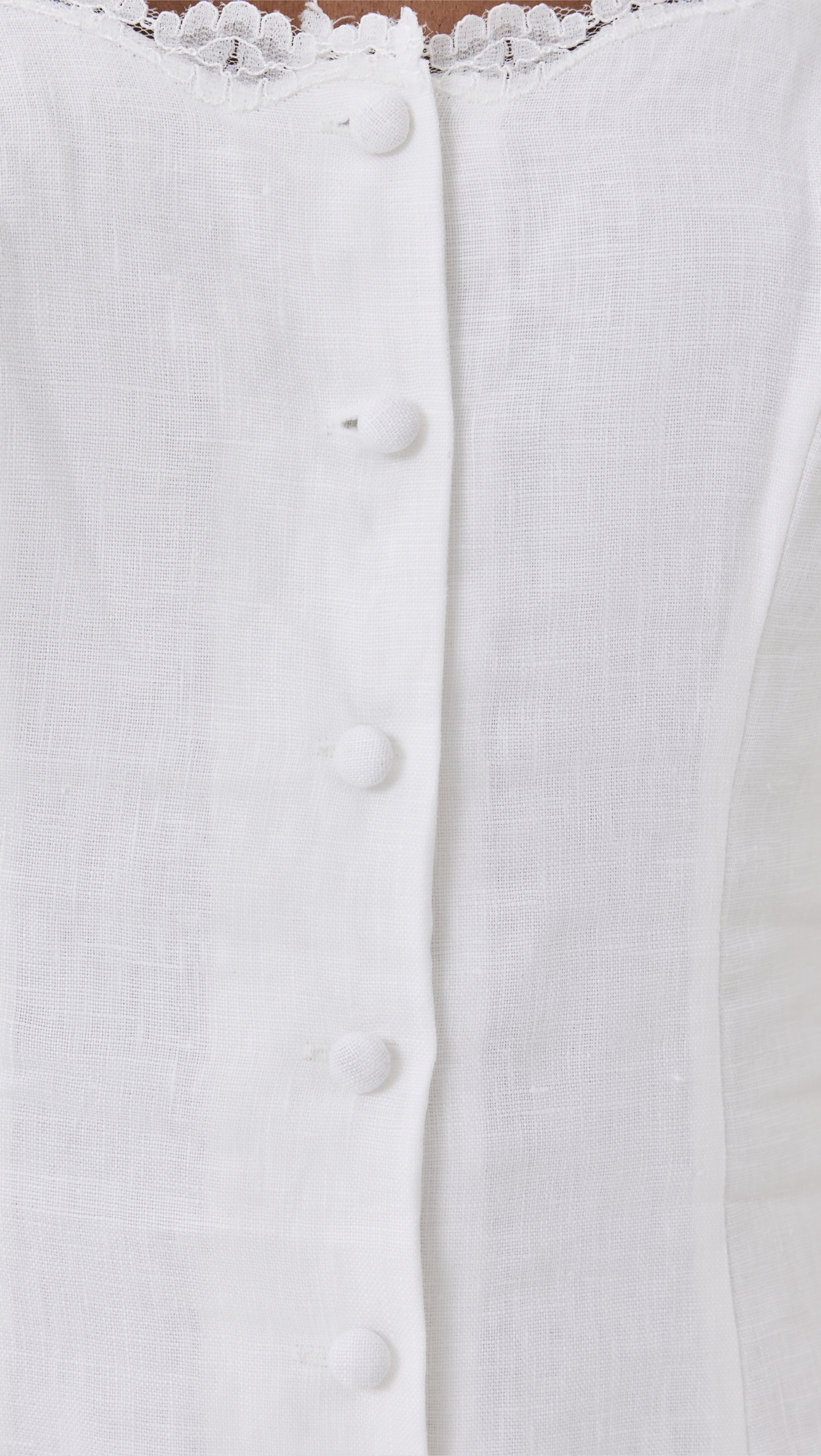Anabella Linen Dress White