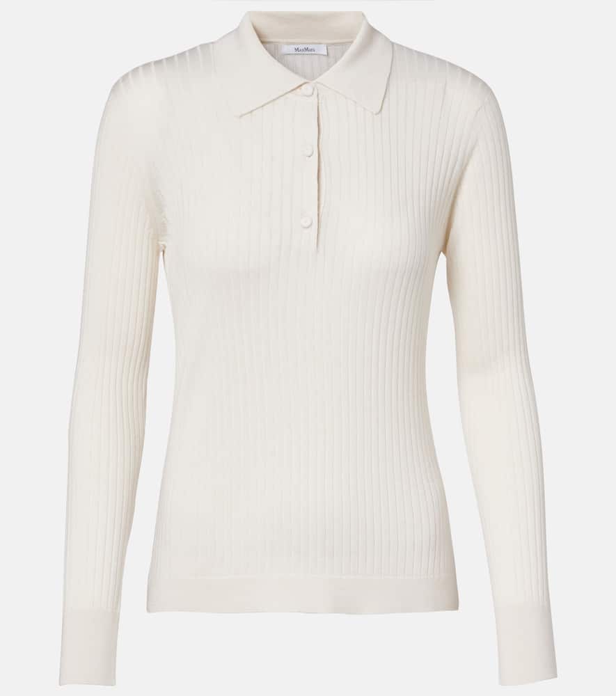 Mxpgitano cashmere and silk polo sweater