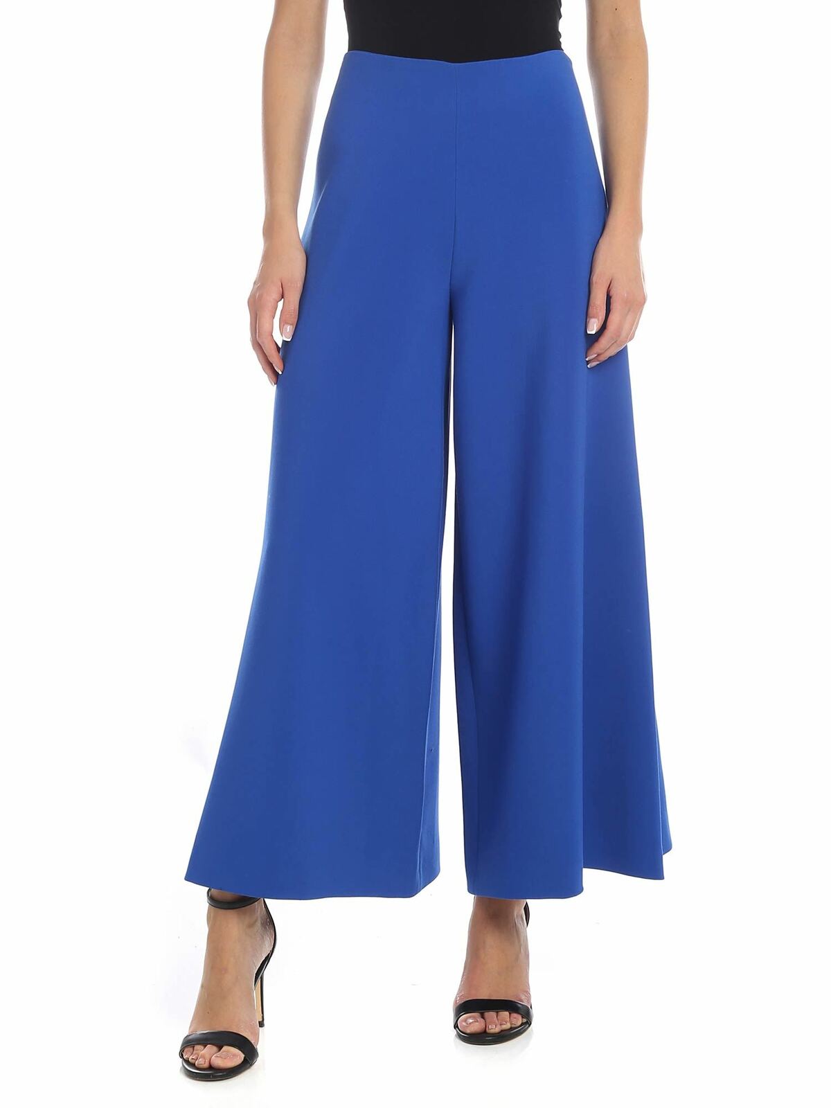 Crop pants in blue