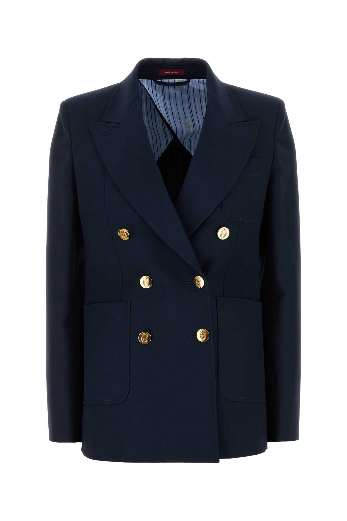 Double-Breasted Blazer — Navy