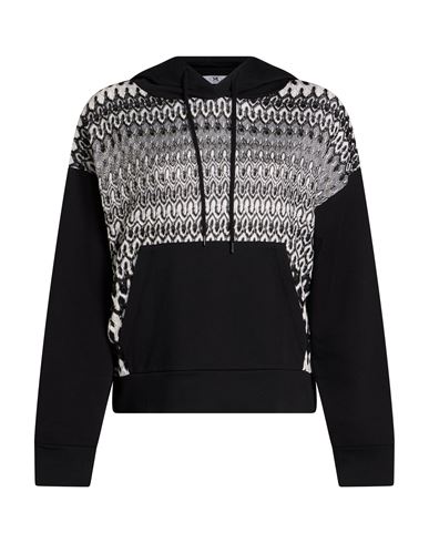 Woman Sweatshirt Black Size L Cotton