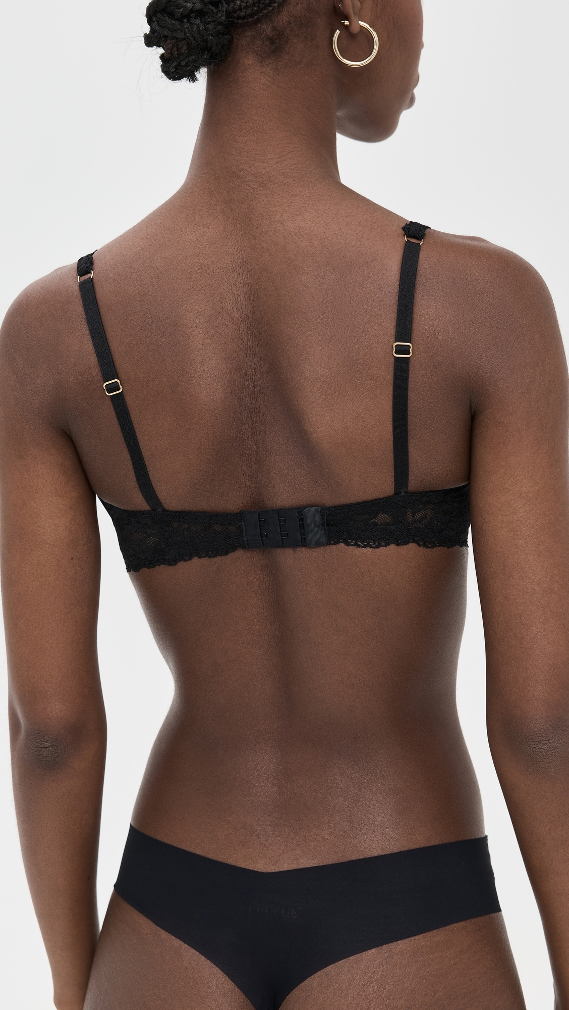 Commando Double Take Lace Thong Black L