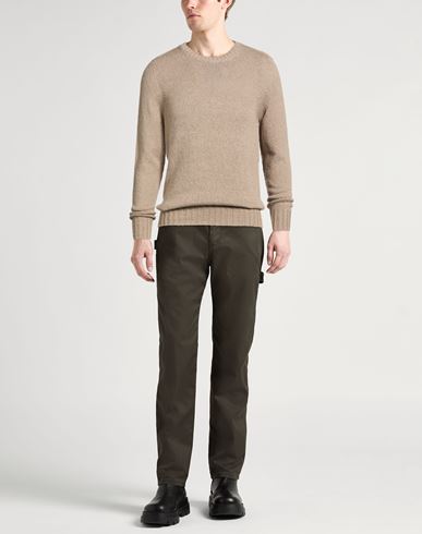 Man Sweater Sand Size 38 Cotton