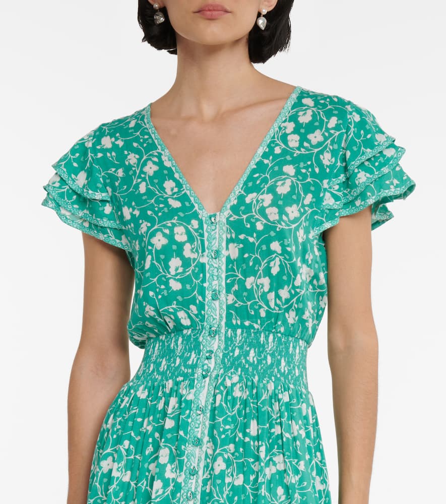 Della floral midi dress