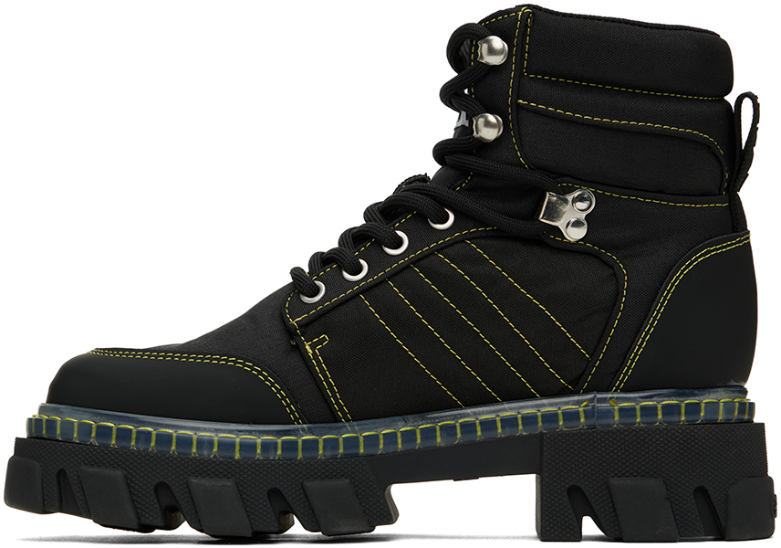 Black cleat hiking boots