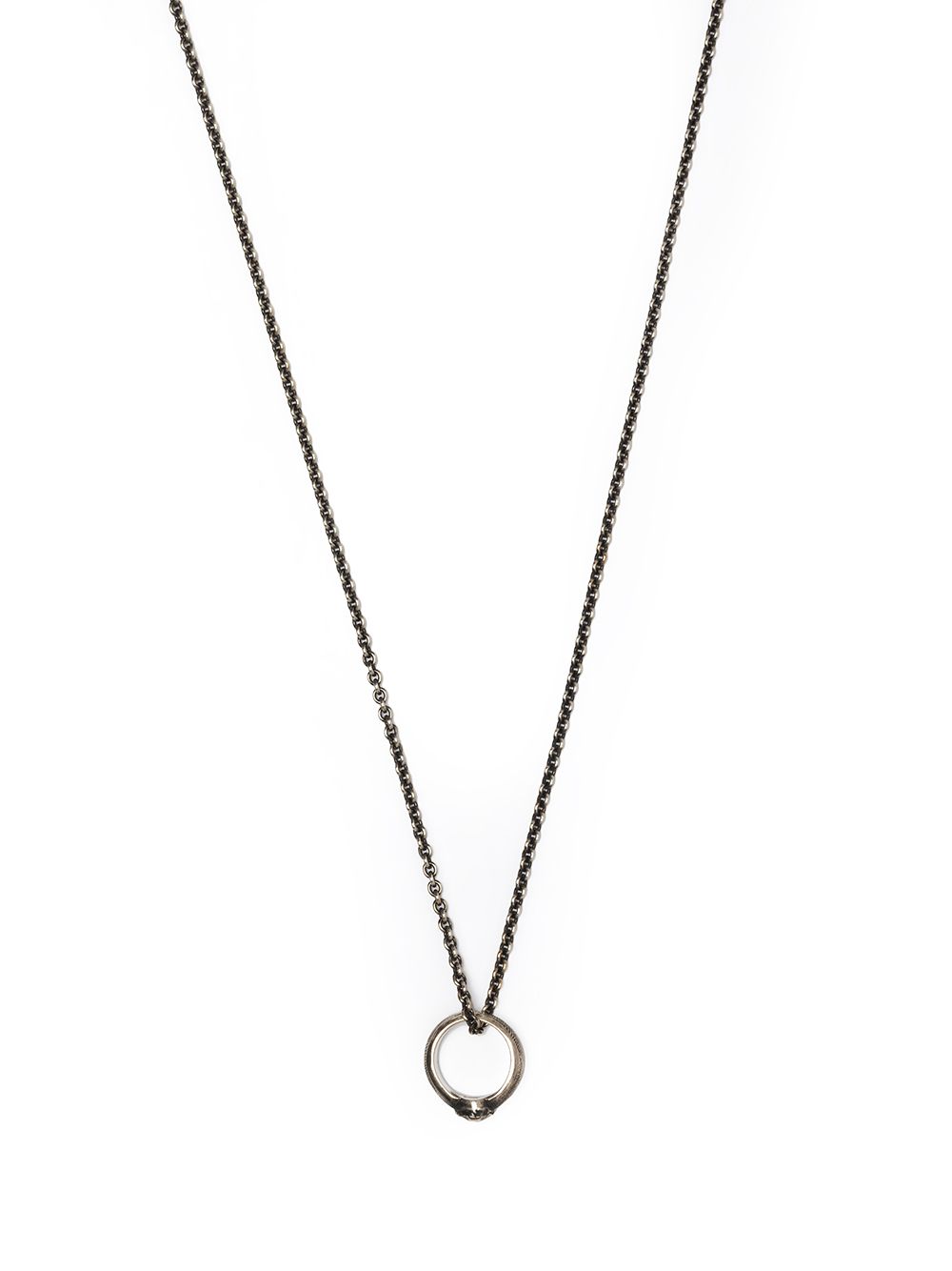 WERKSTATT:MÜNCHEN finger-ring charm necklace - Black