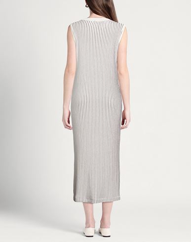 Woman Midi dress White Size 2 Viscose, Polyamide, Polyester, Cotton