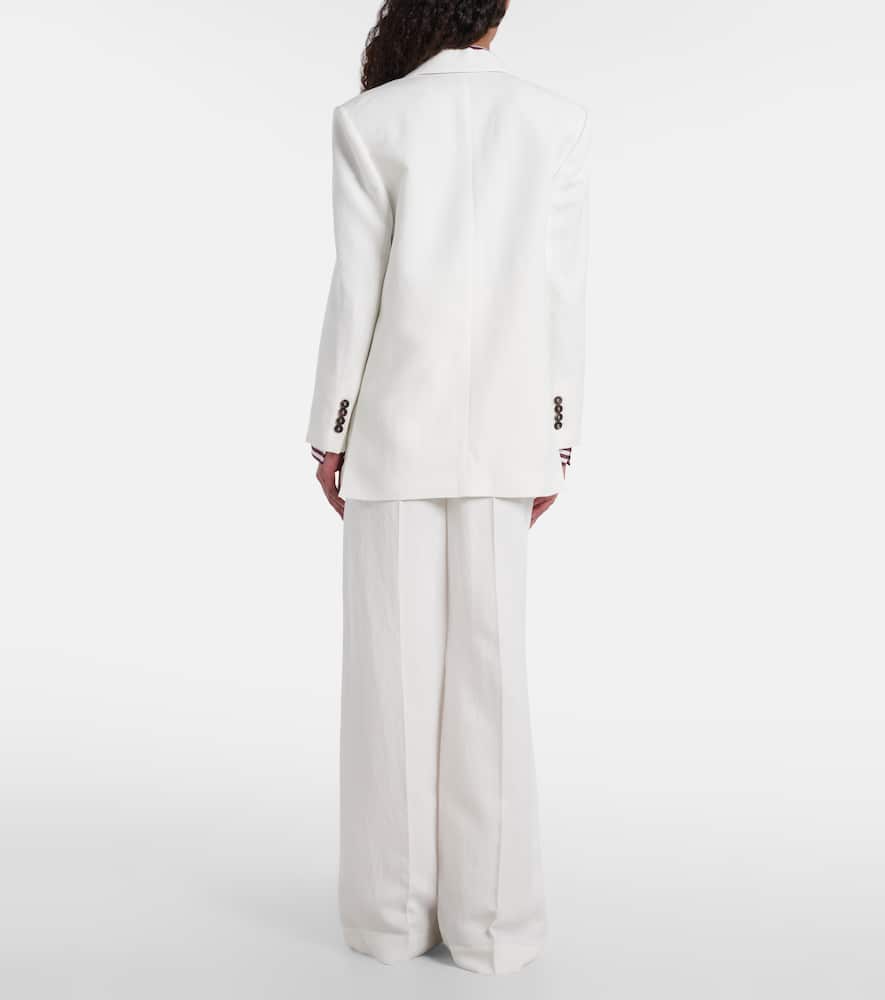 High-rise wide-leg pants