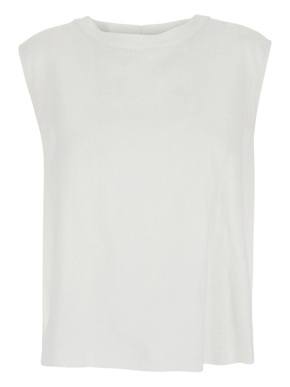 Momoni Sofia asymmetric-detail top - White