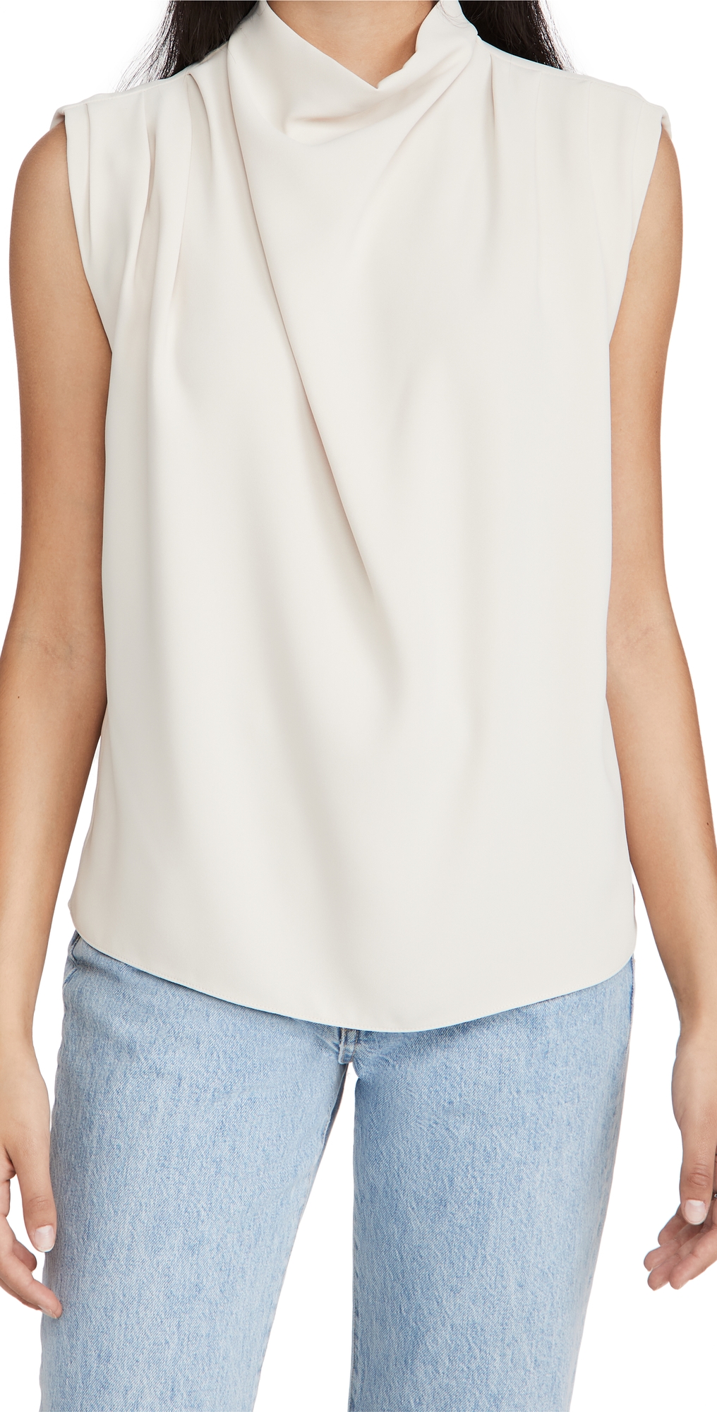 Sleeveless Fabienne Top Bone