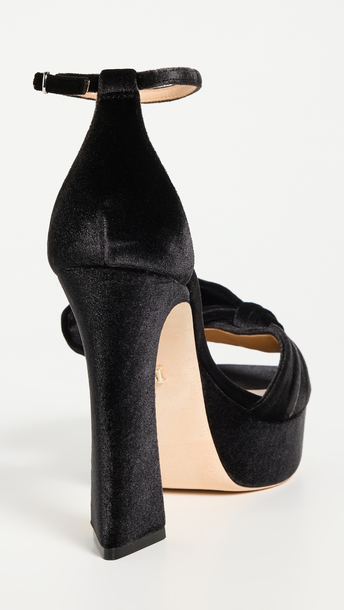 Alora II Platform Sandals Black Velvet