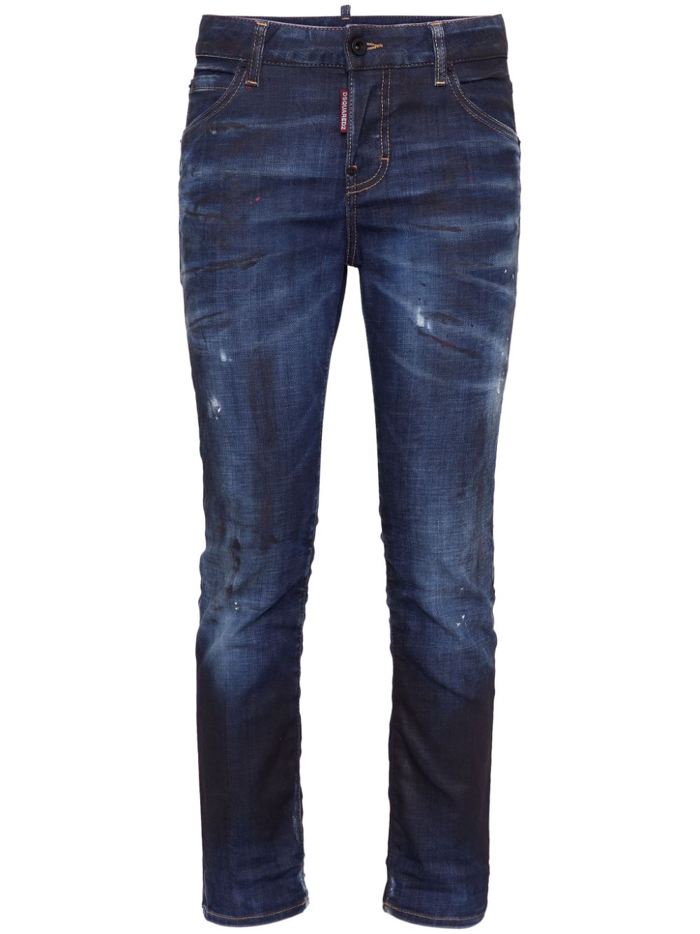 Low-rise slim-cut jeans - Blue