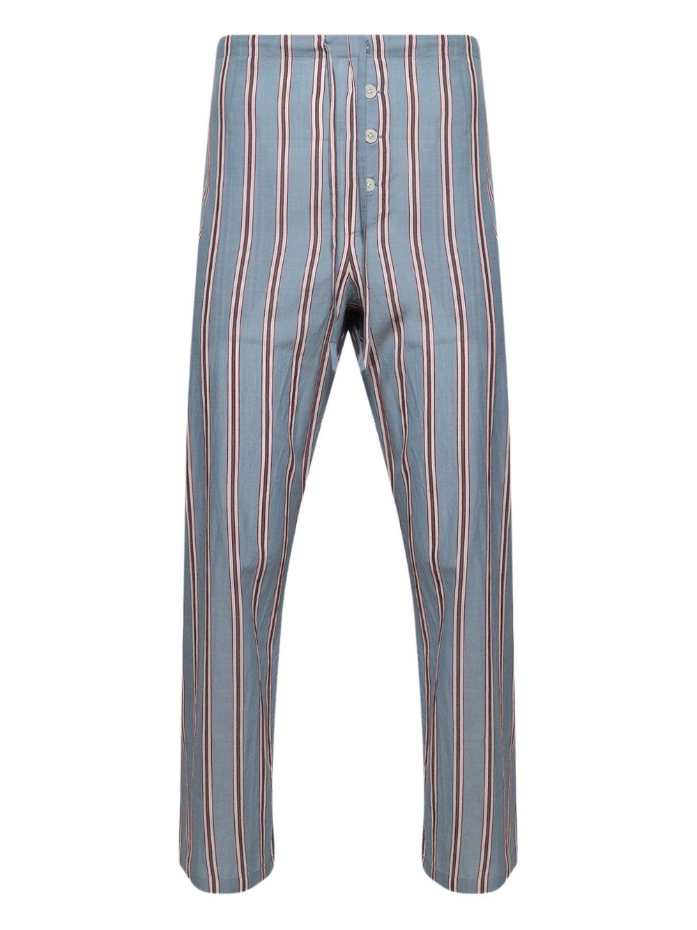 BODE striped pajama bottoms - Blue
