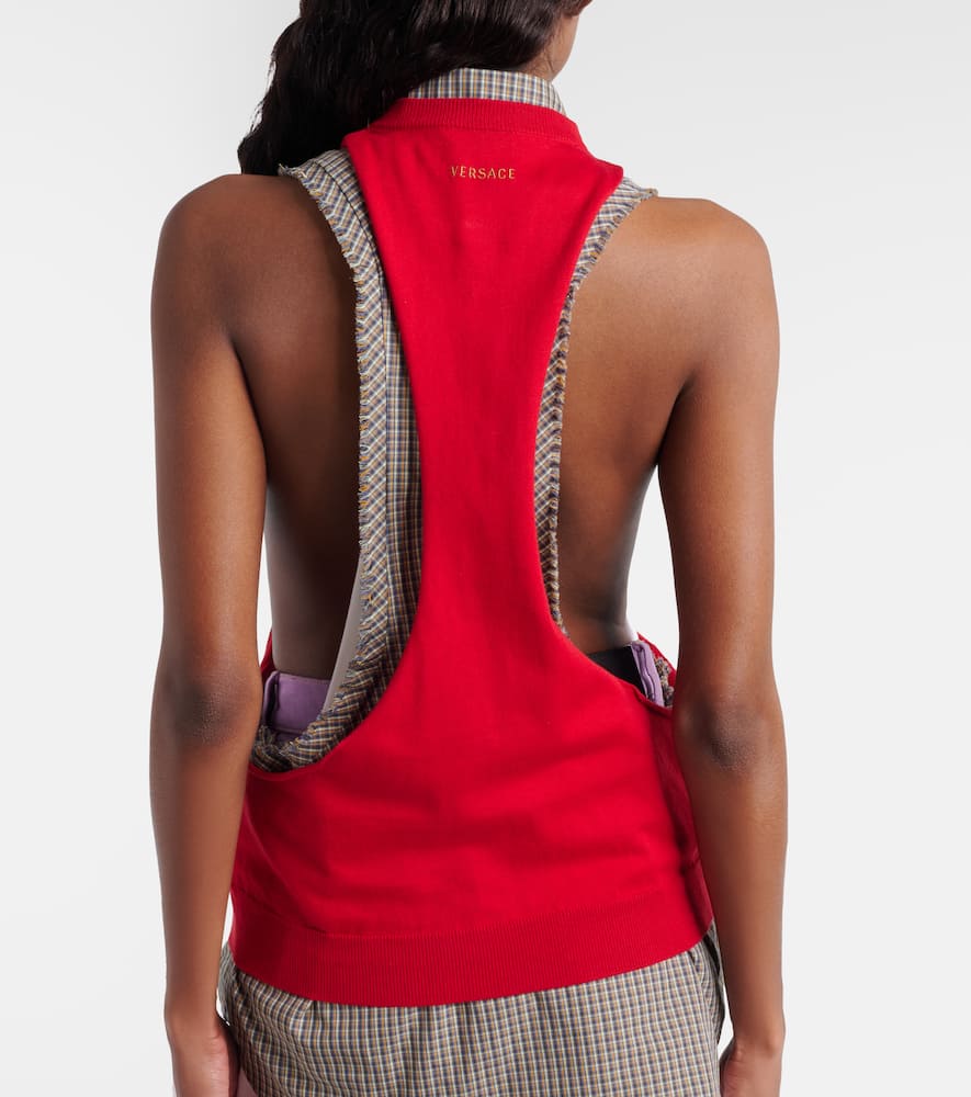 Knitted cotton top