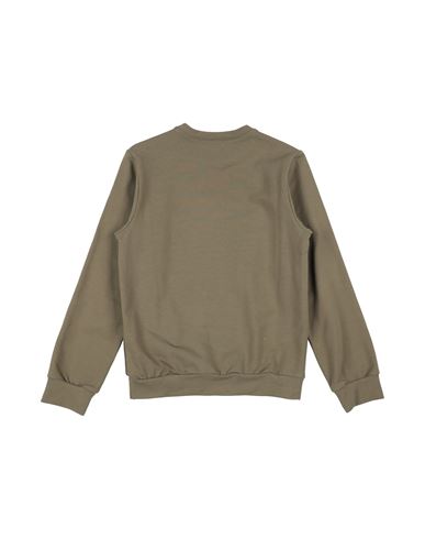 Kid Boy Sweatshirt Military green Size 10 Cotton, Elastane