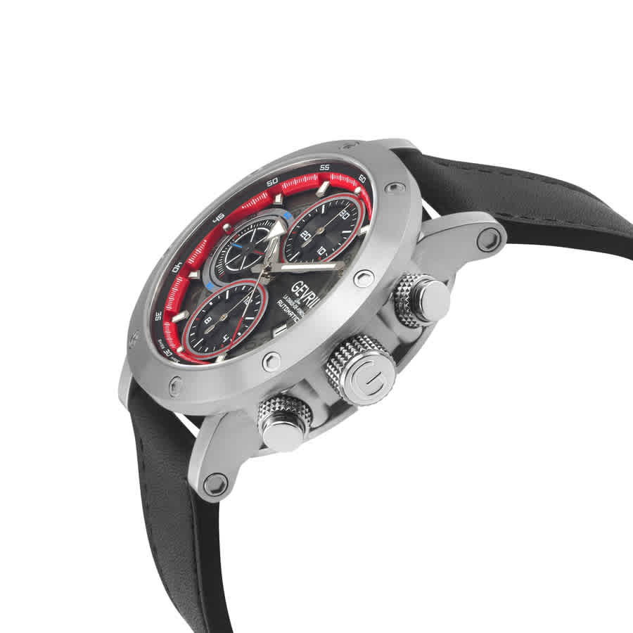 Flat Iron Chronograph Automatic Grey Dial Mens Watch 43710