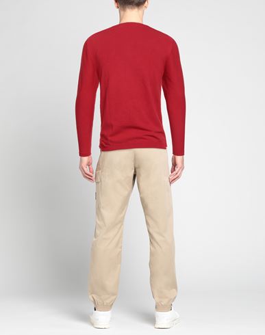 Man Sweater Red Size 36 Cotton
