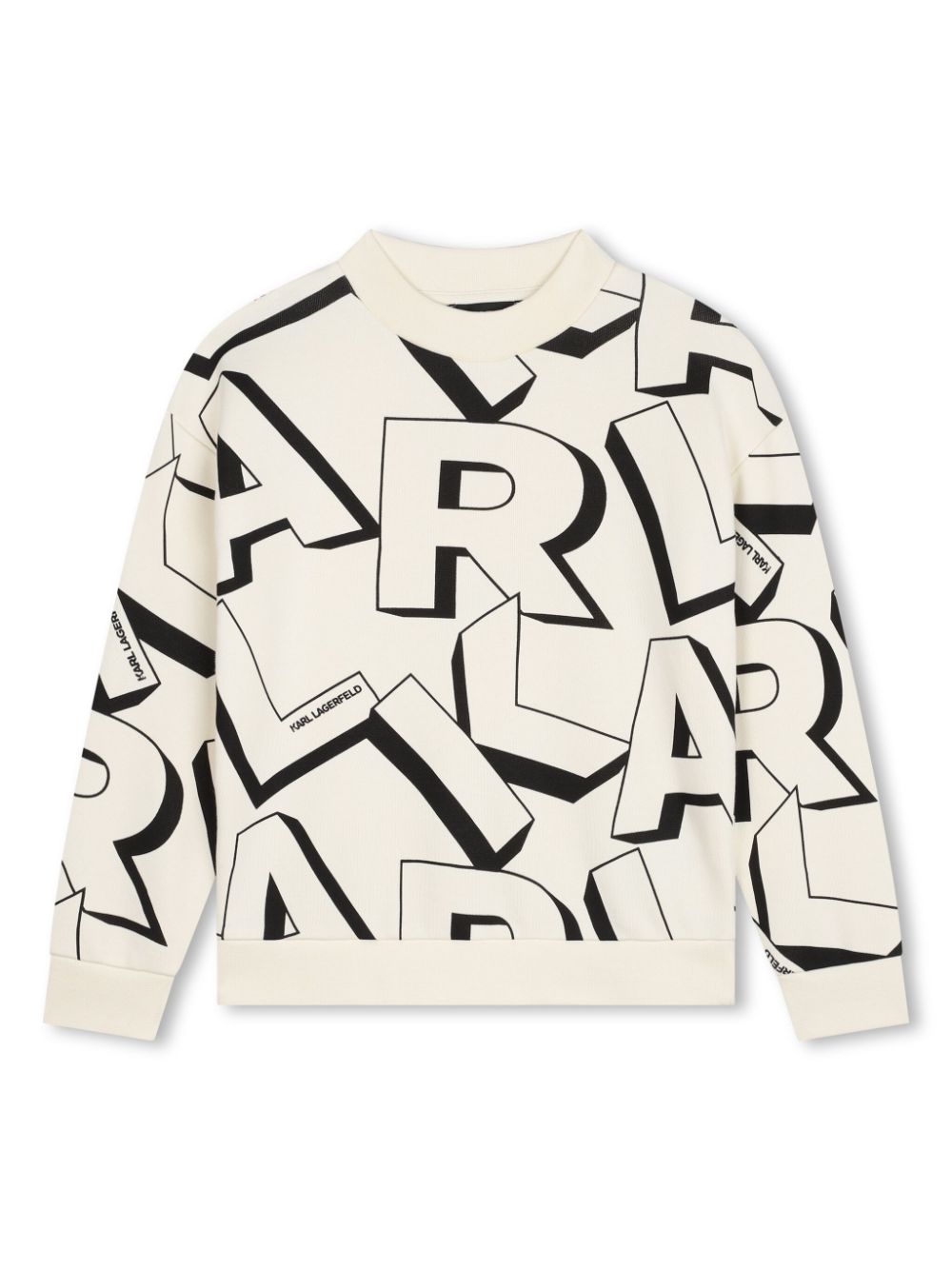 Logo-print fleece sweatshirt - White