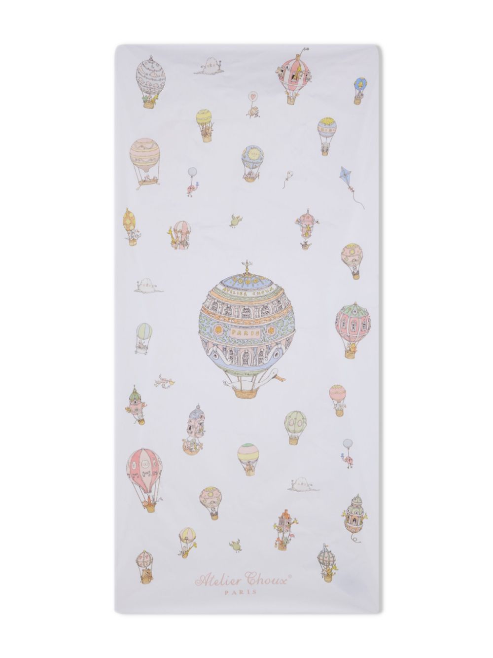 Hot Air Ballons blanket - White