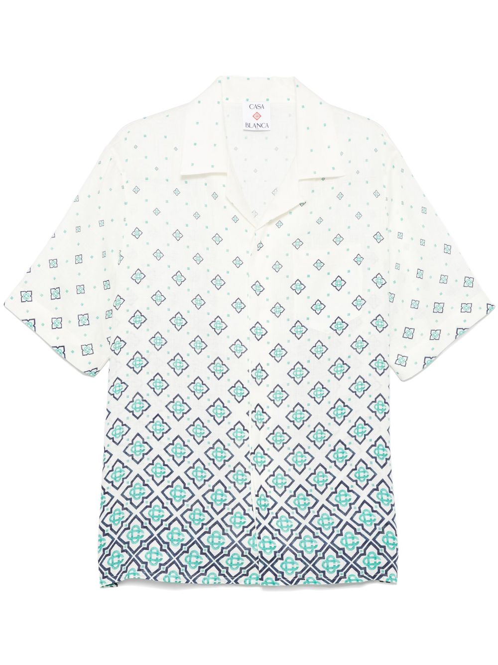 Monogram-print shirt - White