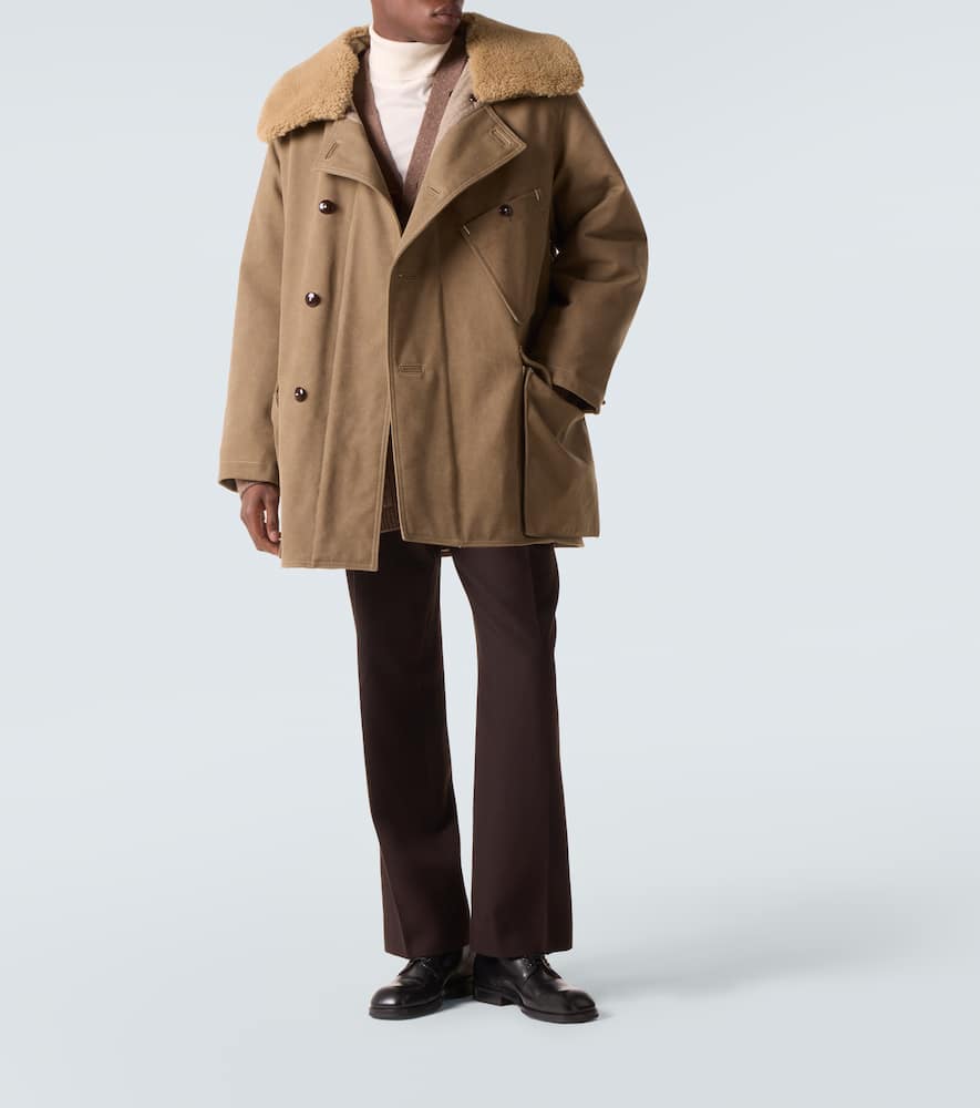 Cotton-blend canvas parka