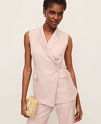 Ann Taylor The Fitted Wrap Vest