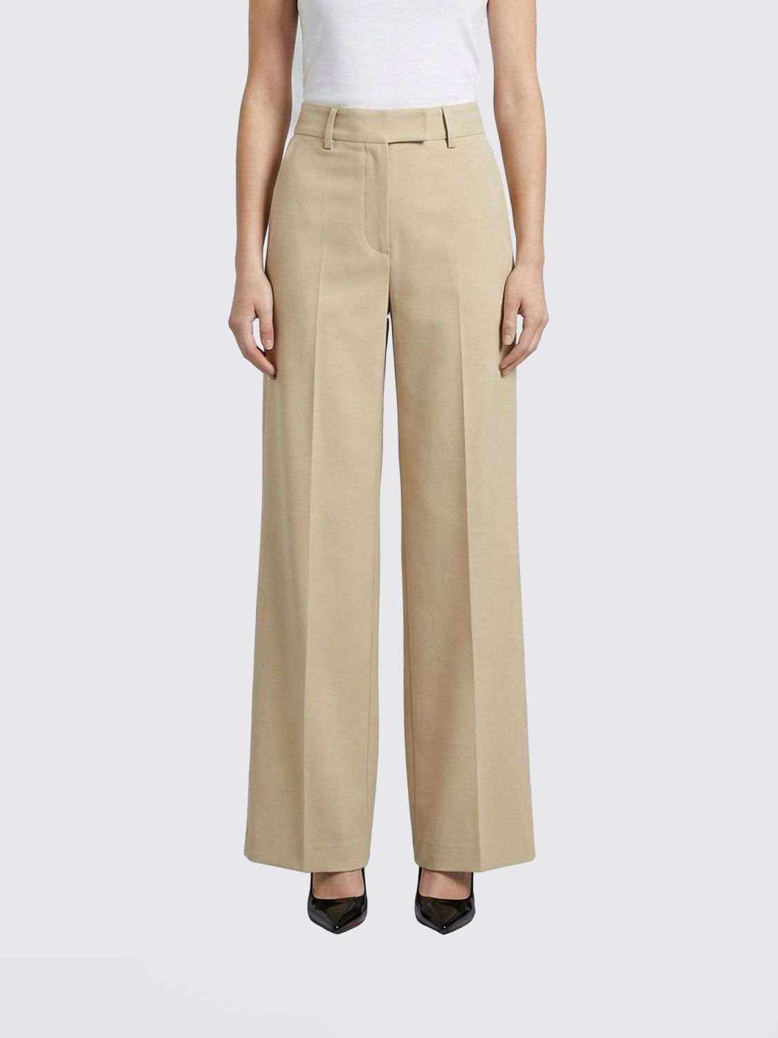 Pants Woman color Beige