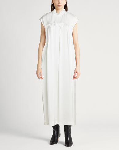 Woman Midi dress White Size 2 Viscose
