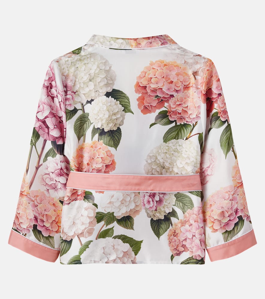 Floral silk shirt