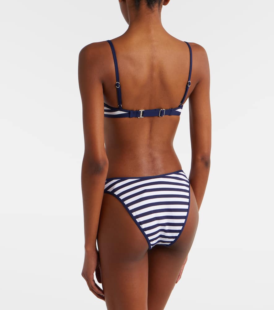Striped bikini bottoms