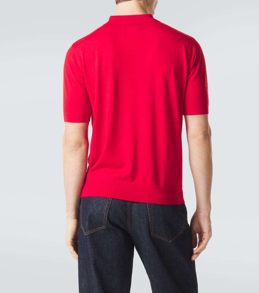 Wool polo shirt